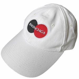 BALENCIAGA Uniform Logo White Ball Cap NWT